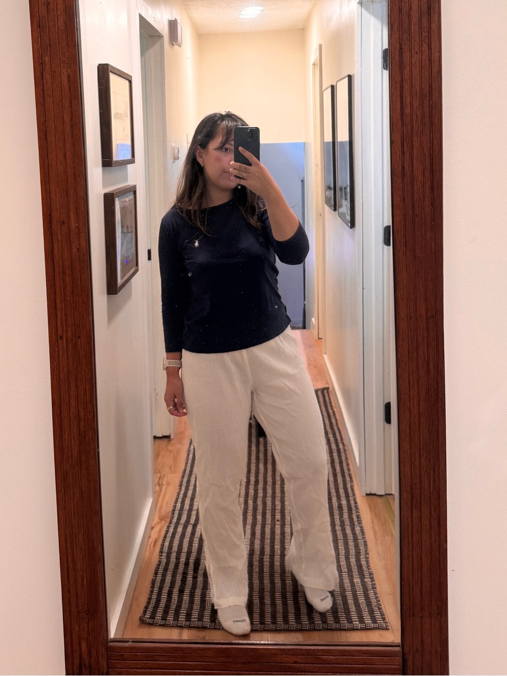 Cotton white pant